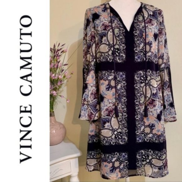 Vince Camuto Dresses & Skirts - Vince Camuto Paisley Dress size 4